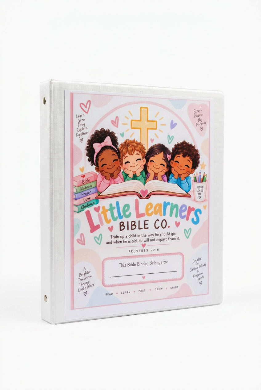 My Bible Learning Binder | 37-Page Interactive Bible Activity Binder for Kids