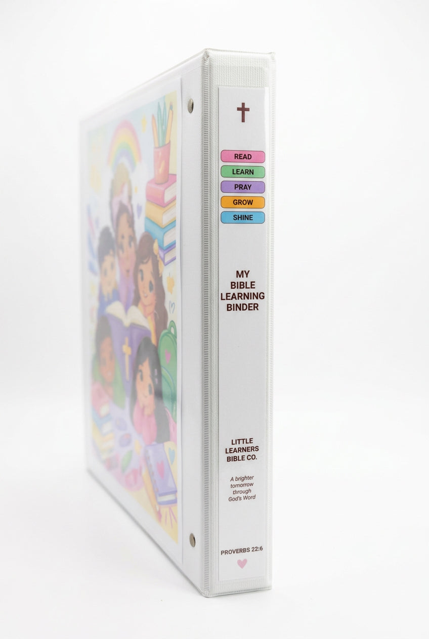 My Bible Learning Binder | 37-Page Interactive Bible Activity Binder for Kids