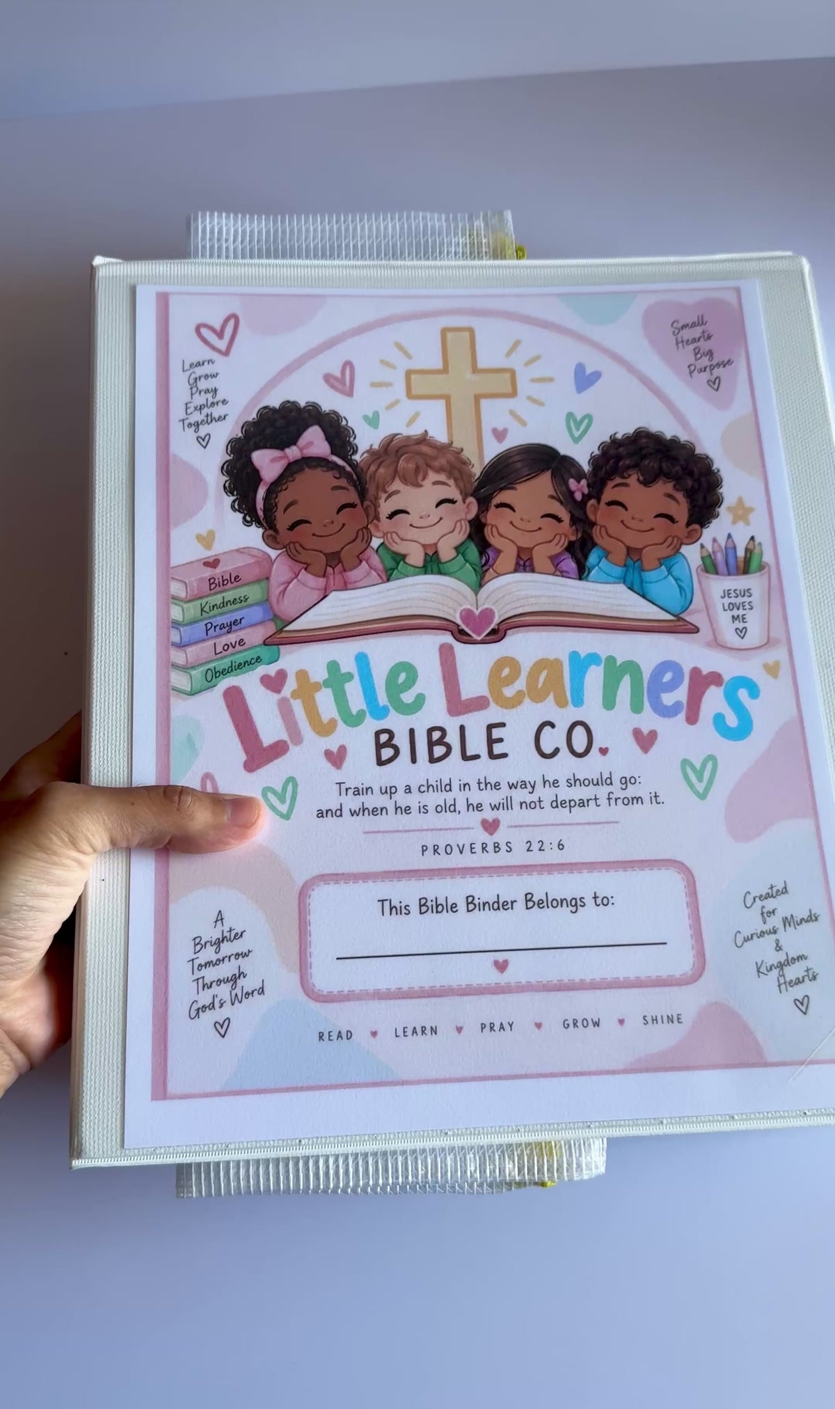 My Bible Learning Binder | 37-Page Interactive Bible Activity Binder for Kids